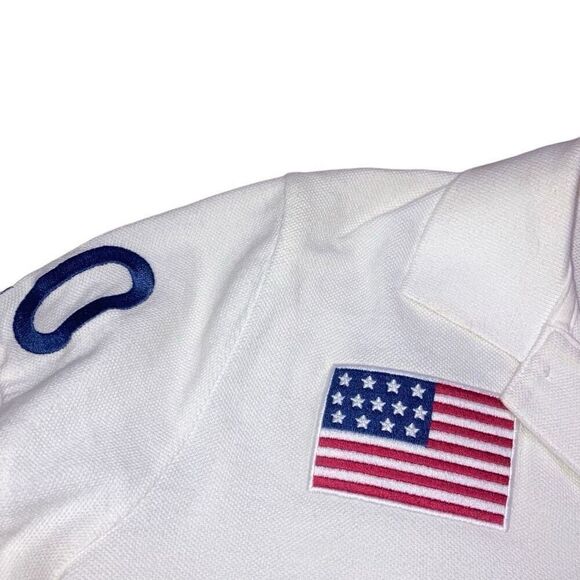 Ralph Lauren Size Medium 2010Vancouver Olympic Games Embroidered Short Sleeve - Picture 5 of 5